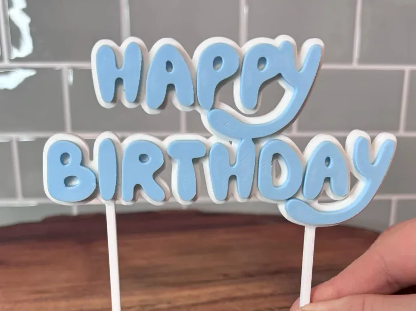 Happy Birthday Cake Topper