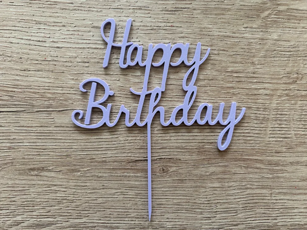 Happy Birthday Cake Topper