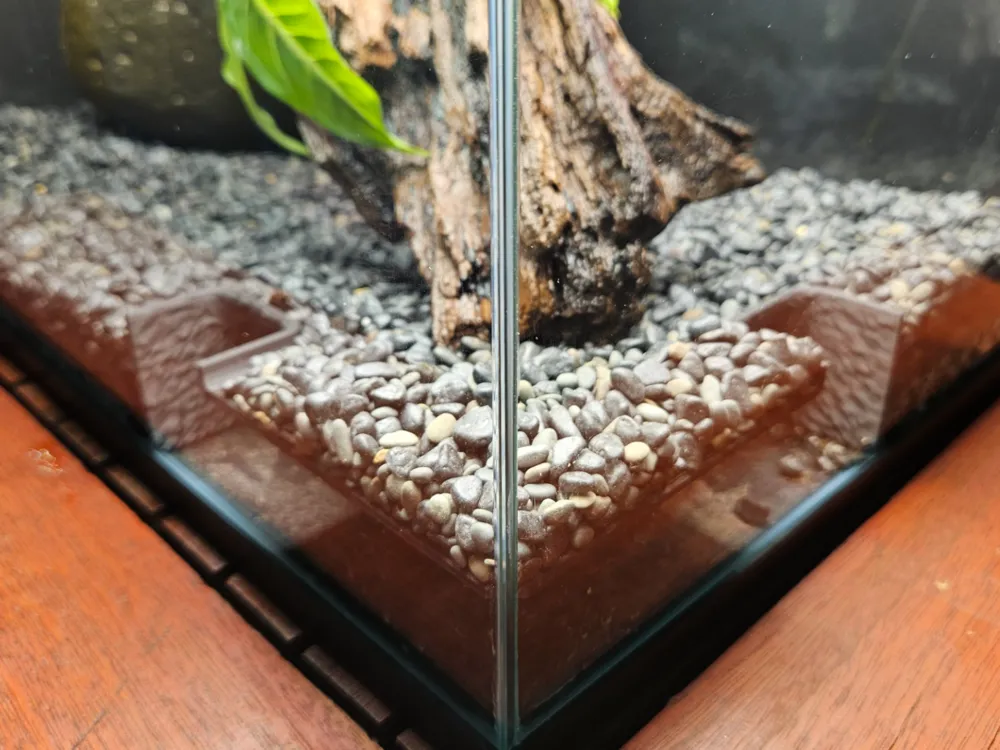 3D Printed Fish Aquarium Tunnel 90 Degree Corner