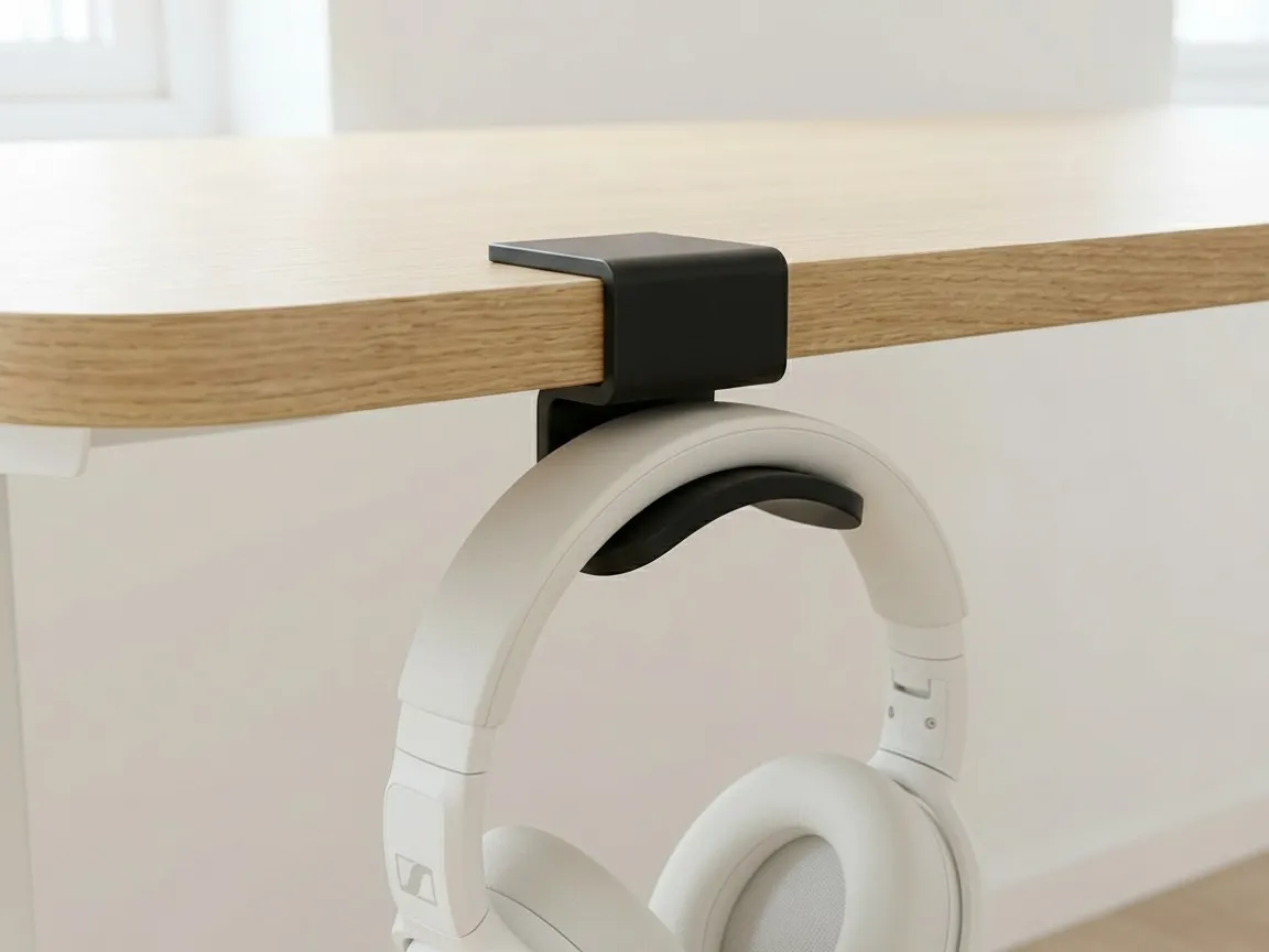 Under-Desk Headphone Stand