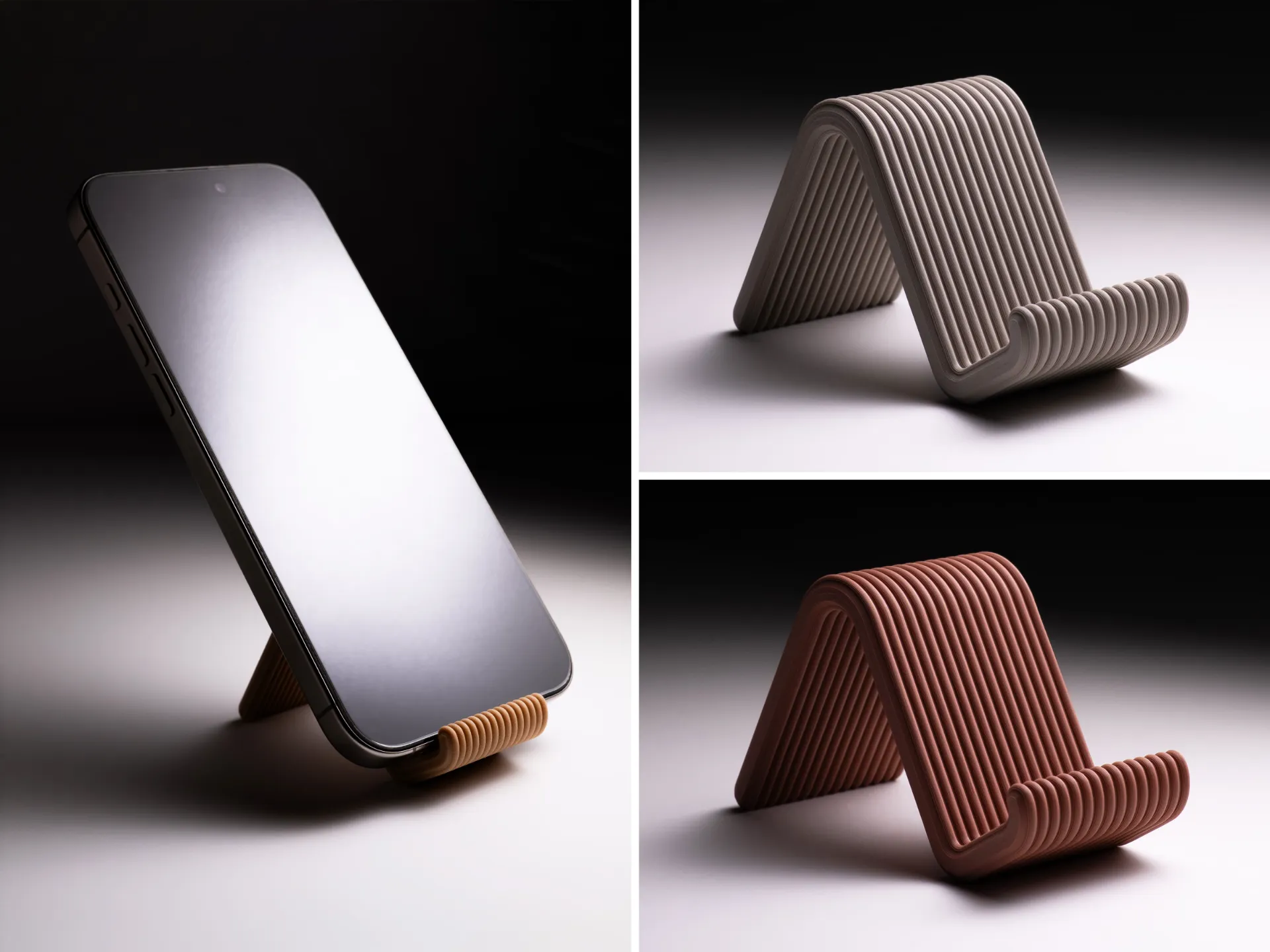Ergonomic 3D Printed Mobile Phone Stand