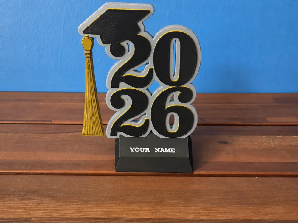 Personalized Graduation Name Stand