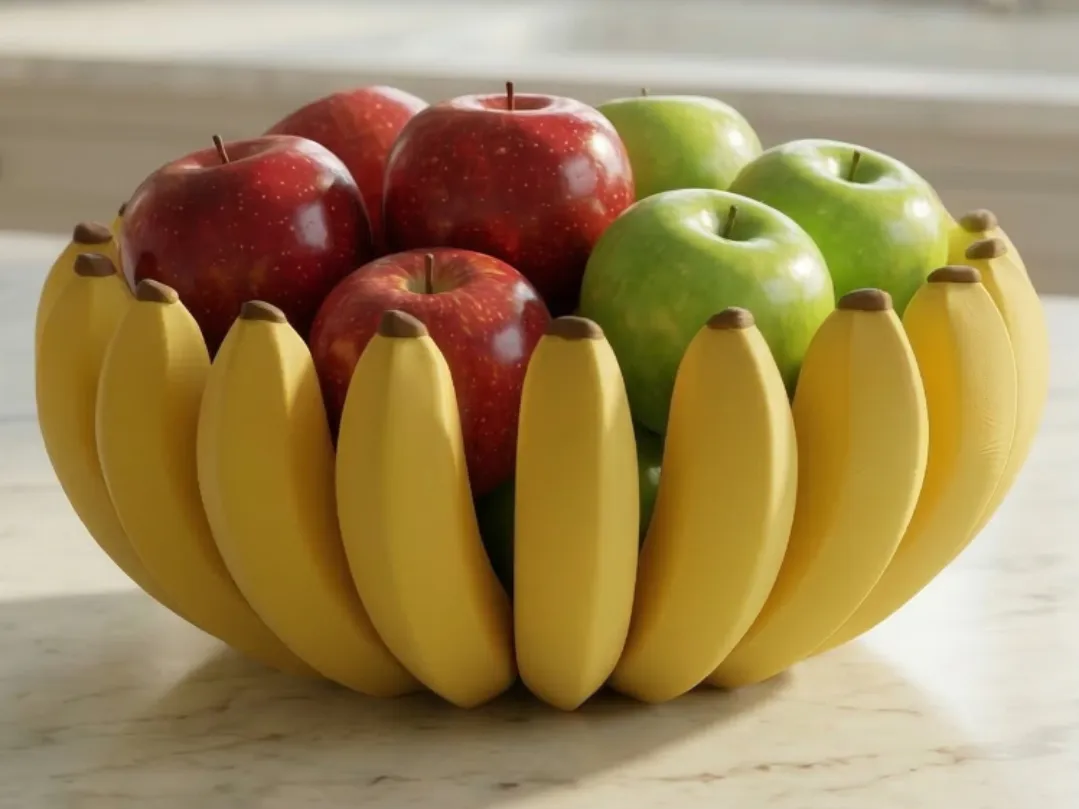 Banana-Shaped Fruit Bowl