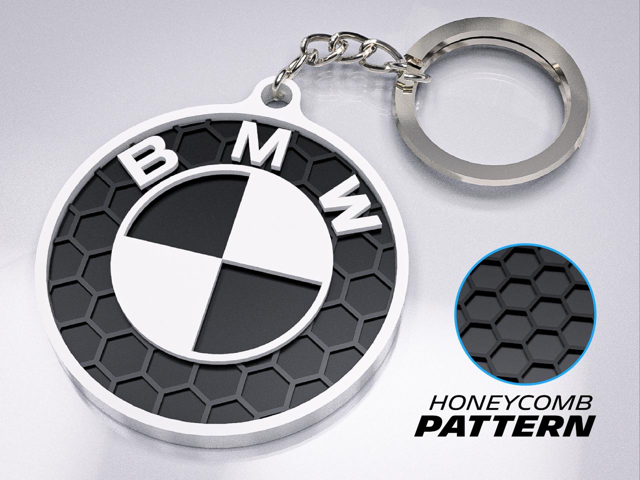 3D Printed BMW Logo Keychain