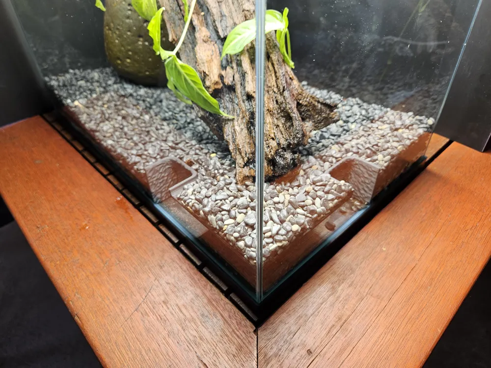 3D Printed Fish Aquarium Tunnel 90 Degree Corner