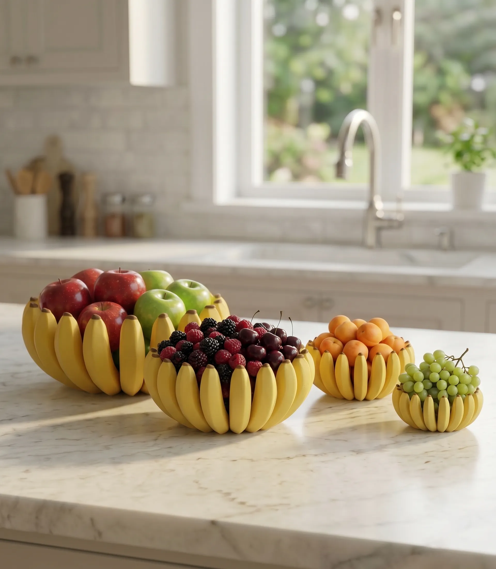 Banana-Shaped Fruit Bowl