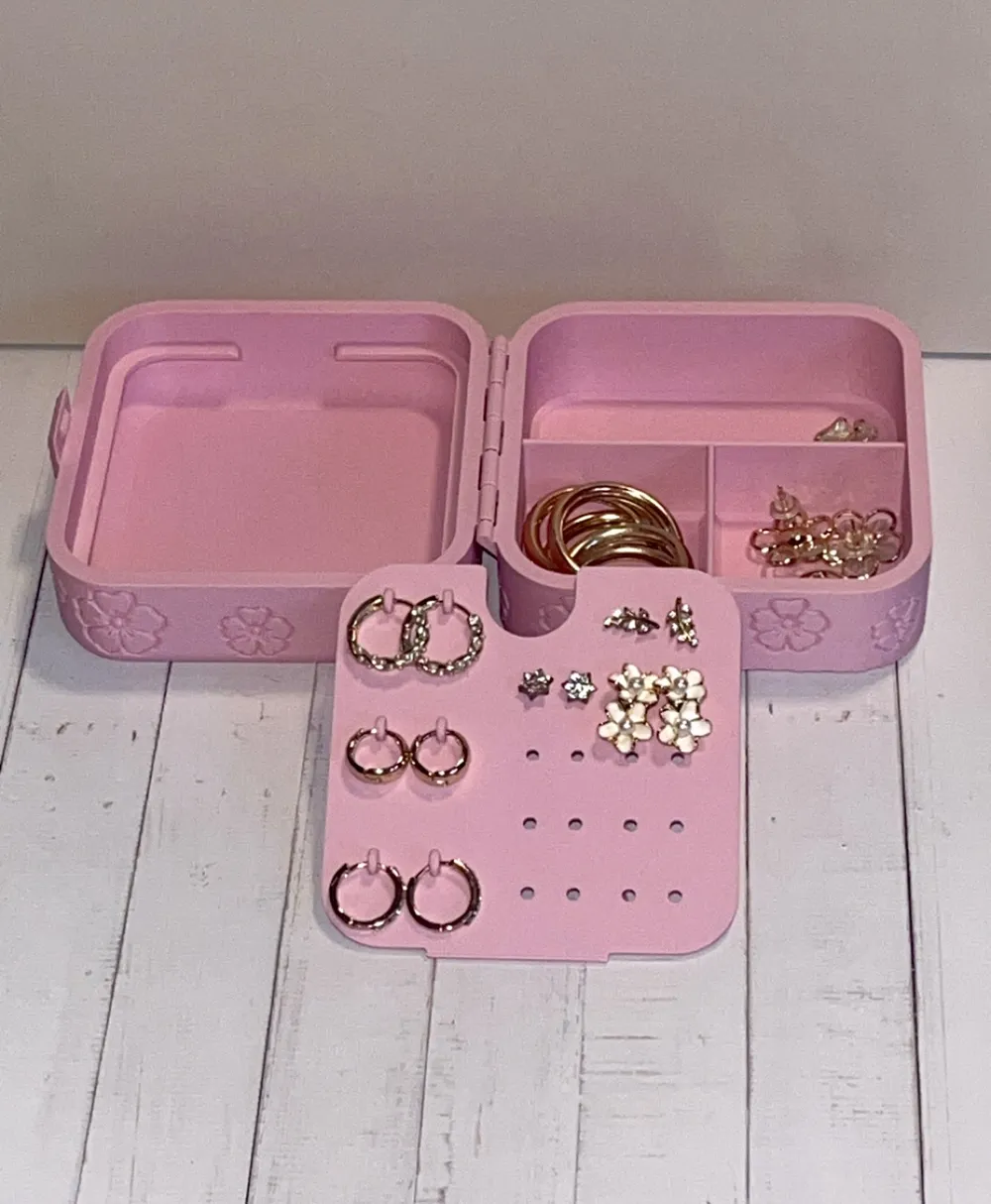 Floral Jewelry Storage Box