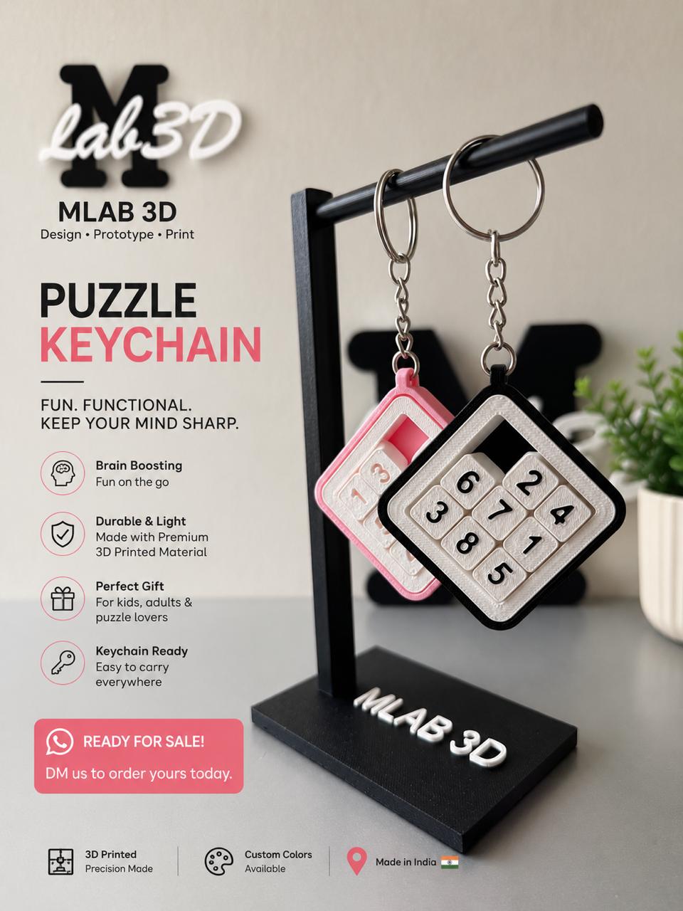 Puzzle Keychain