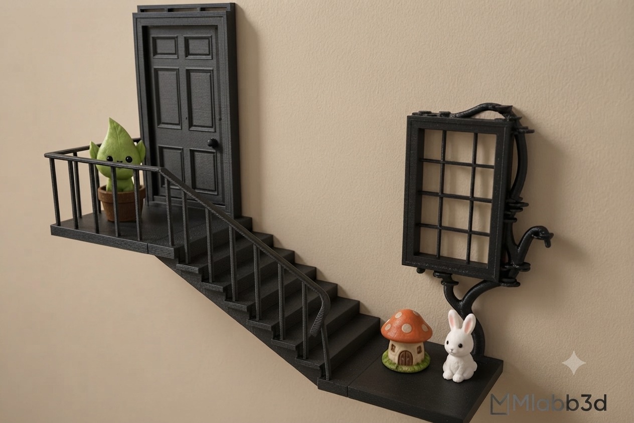 Enchanted Fairy Door Wall Shelf Decor