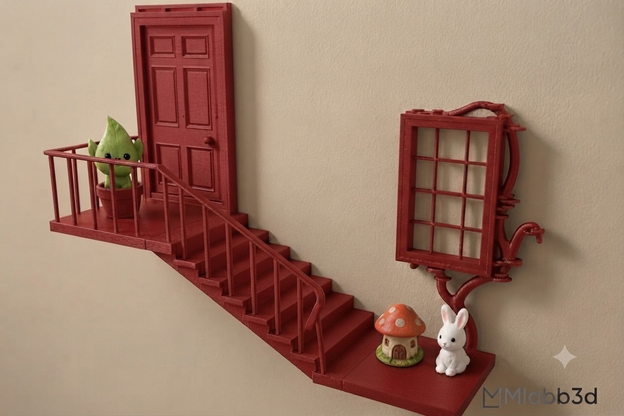 Enchanted Fairy Door Wall Shelf Decor