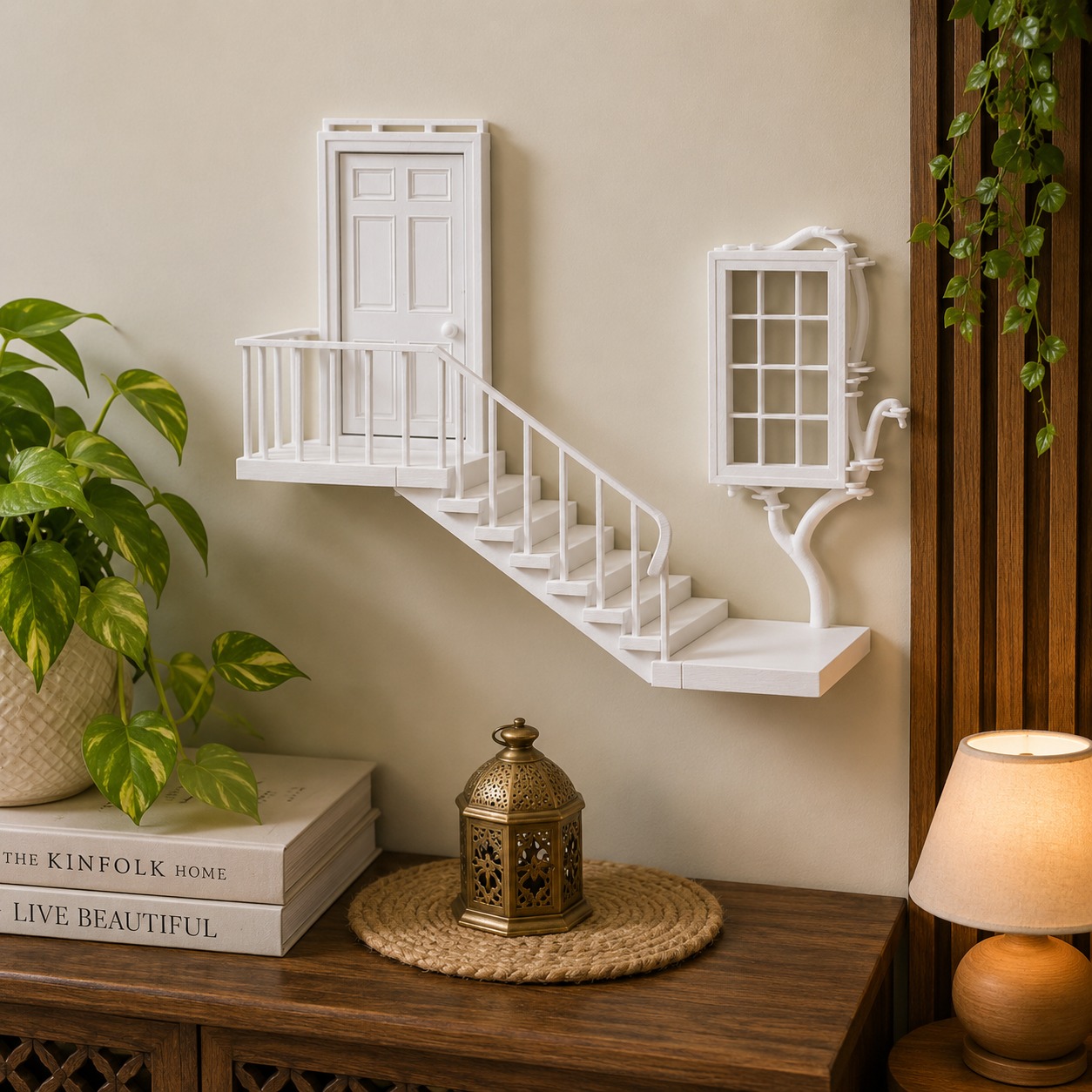 Enchanted Fairy Door Wall Shelf Decor